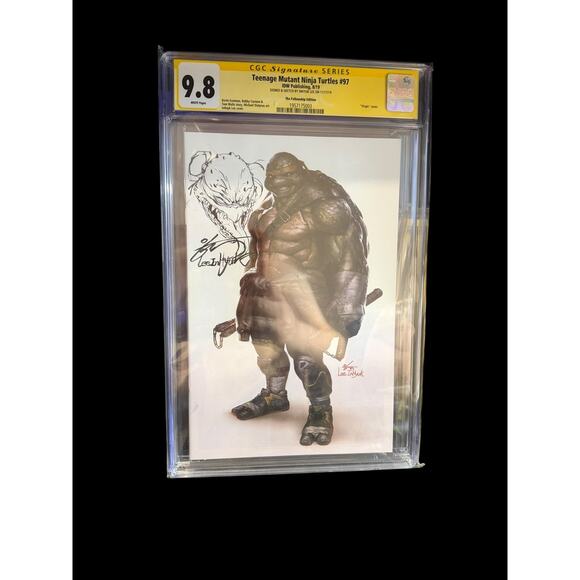 TMNT #97 CGC 9.8 Signature Series Kevin Eastman Inhyuk Lee Sketch & Signed